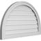 Ekena Millwork Round Top Surface Mount PVC Gable Vent: Functional, w/ 2"W x 1-1/2"P Brickmould Frame, 32"W x 20"H GVPRT32X2002SF - alternate 3
